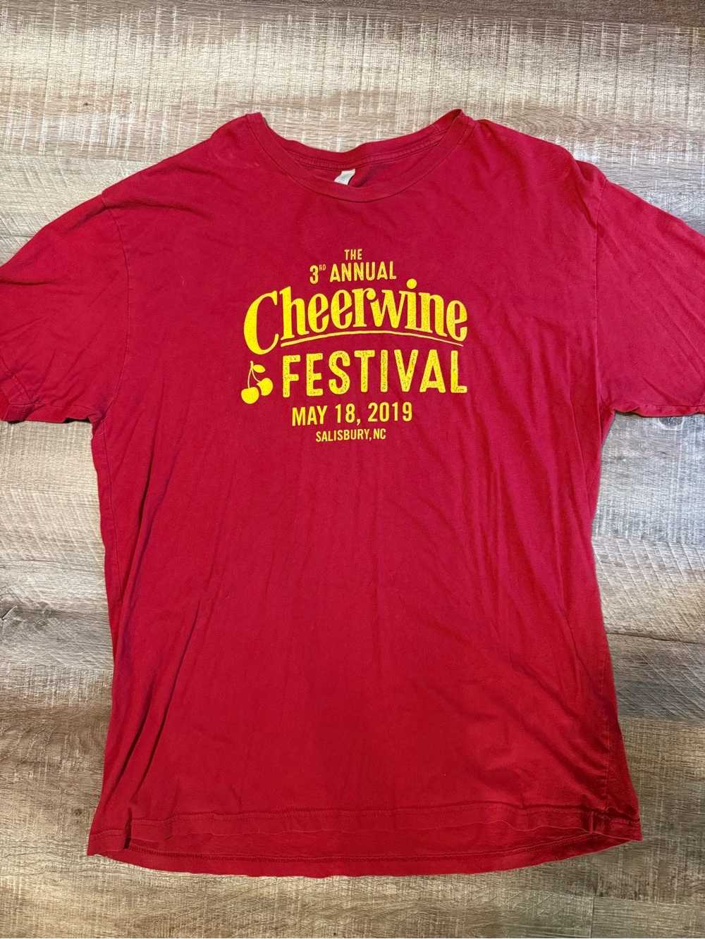 3rd Annual Cheerwine Festival Red Graphic Tee